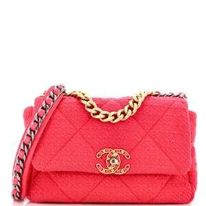 Chanel 19 Flap Bag Quilted Tweed Medium #206148C40B